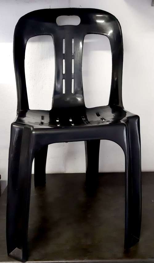 Unusual Items Black Plastic Party Chair StackableCLEARANCE SALE was